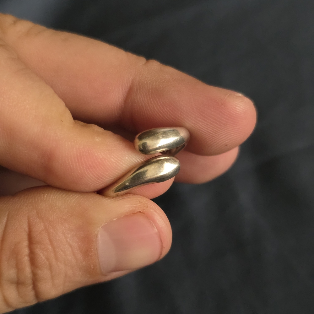 Stampd Polished Open Curve Ring - Silver